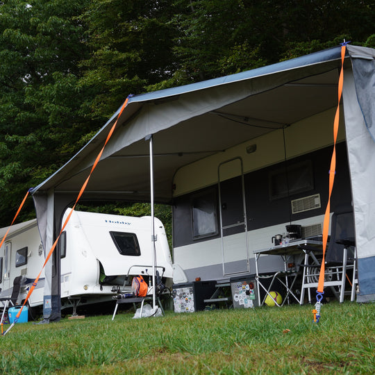 Tie Strap 2.0  (PP25) • (SINGLE item) • Caravan Awning Adjustable Tie-down Strap (Dometic, Carefree, Aussie Traveler, Thule, Kings etc.)