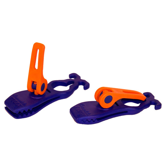 Crocodile PEGGY® blue • Pack of 4 (PP10) • Tarp/Multifunctional Clamp