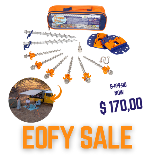 Heavy Duty Awning Set (HP99) • Set incl. bag (box style • NO Roll-out awnings)