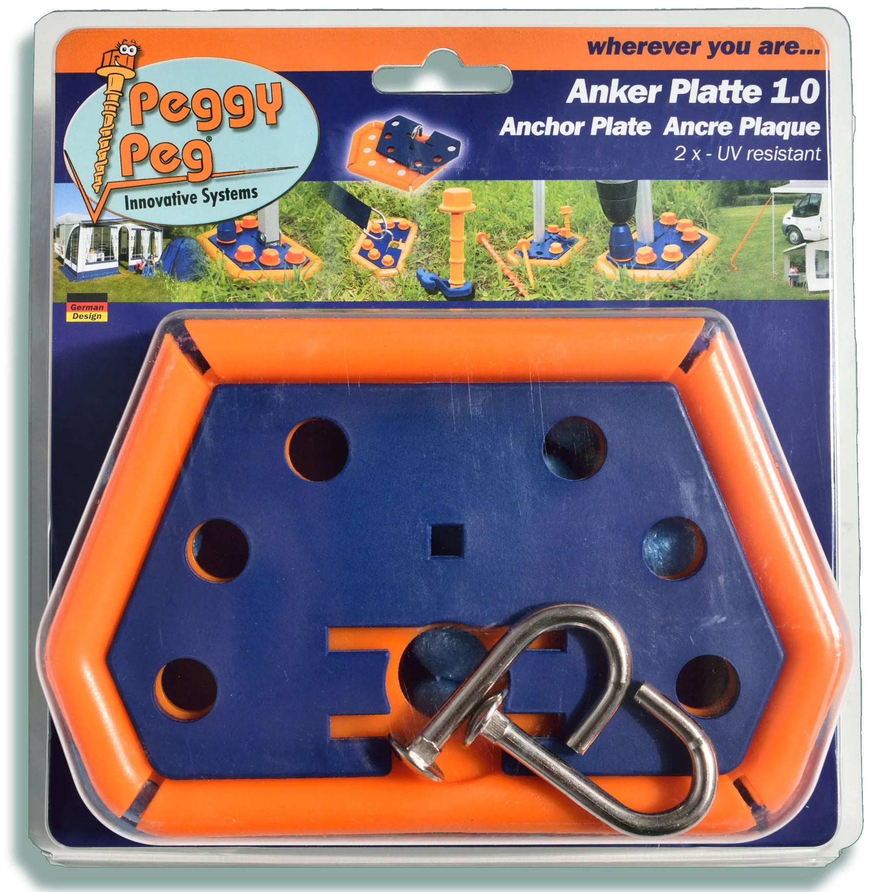 Anchor Plate 1.0 • Pack of 2 (PP11) • Awning / Aircraft Anchor Plate – Peggy  Peg Shop Australia